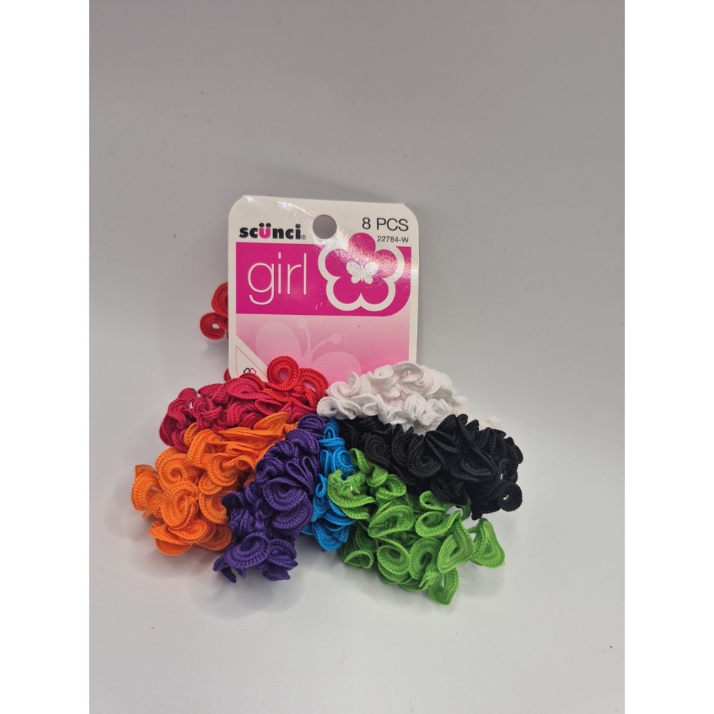 NOS 2012 Scunci Girl Scrunchie Ponytailer 8 Ct.